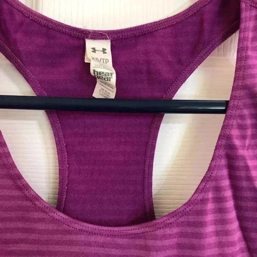 Under  Armour Purple Tank Top Size Extra Small - Picture 6 of 12